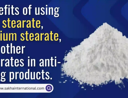 Benefits of using zinc stearate, calcium stearate, and other stearates in anti-aging products.