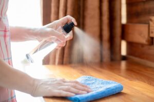 Spray on Clothes and Hair Safely