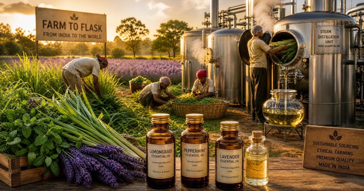 Essential Oil Supplier in India for USA Businesses 2 Why USA Businesses Source Essential Oils From India