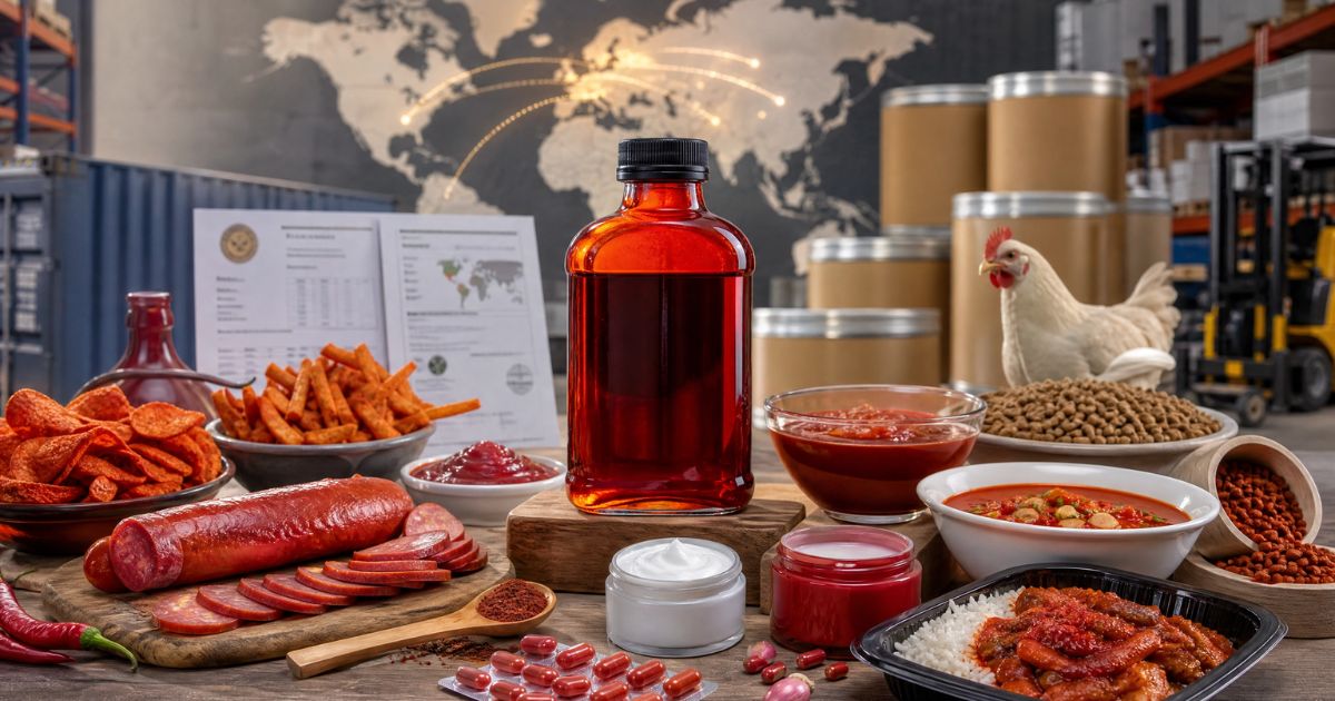 Paprika Oleoresin : A Natural Colour and Flavour Solution for the Global Food Industry 3 Food products colored with natural paprika oleoresin extract